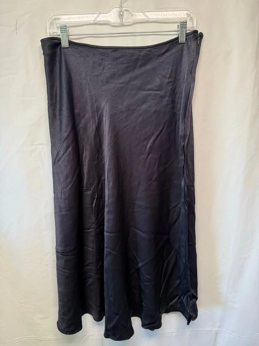 Boden Simple Bias Navy Blue Slip Skirt, Size 14 (UK 18)